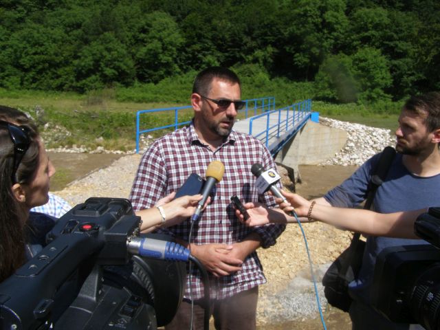 Ministar Ramić obilazak trase Marša mira na području Zvornika završio posjetom novoizgrađenom mostu u Glodima