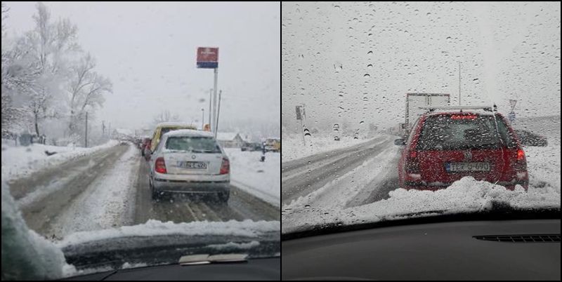 Snijeg paralisao puteve u regiji: Nesreće u Tuzli, Živinicama, Srebreniku, klizište u Drinjači (FOTO)