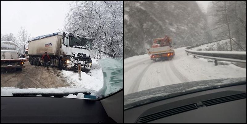 Snijeg paralisao puteve u regiji: Nesreće u Tuzli, Živinicama, Srebreniku, klizište u Drinjači (FOTO)