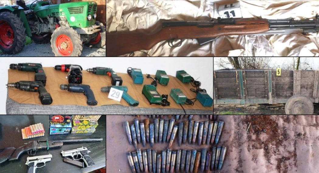Policija pretresla 23 lokacije na području TK: Pronađeno, oružje, municija, droga, traktori, kombi vozila… (FOTO)