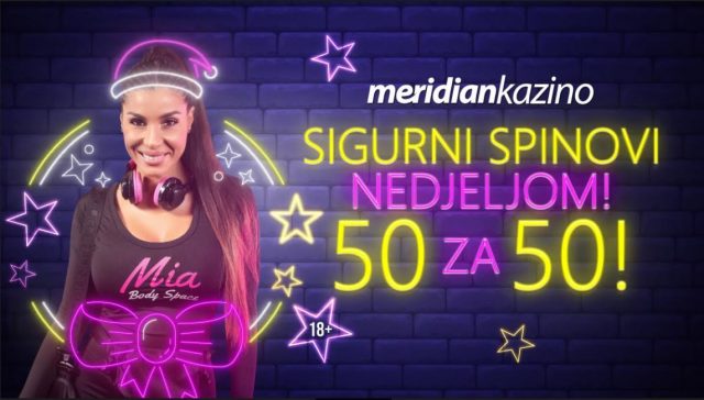 Najveći online kazino na Balkanu – Meridian Kazino ove nedelje poklanja 50 BESPLATNIH SPINOVA!