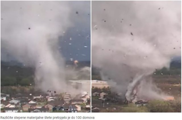 Dronovi snimili tornado, nosio je kuće i automobile (VIDEO)