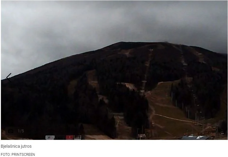 Pao snijeg u BiH i zabijelio vrhove nekoliko planina, danas se očekuje snijeg i na ostalim planinama