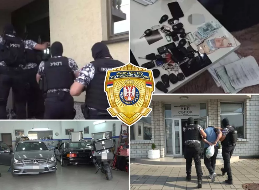 Pogledajte kako je u Loznici izvedena akcija hapšenja kradljivaca vozila iz Evrope: Ovo su oduzeti luksuzni automobili