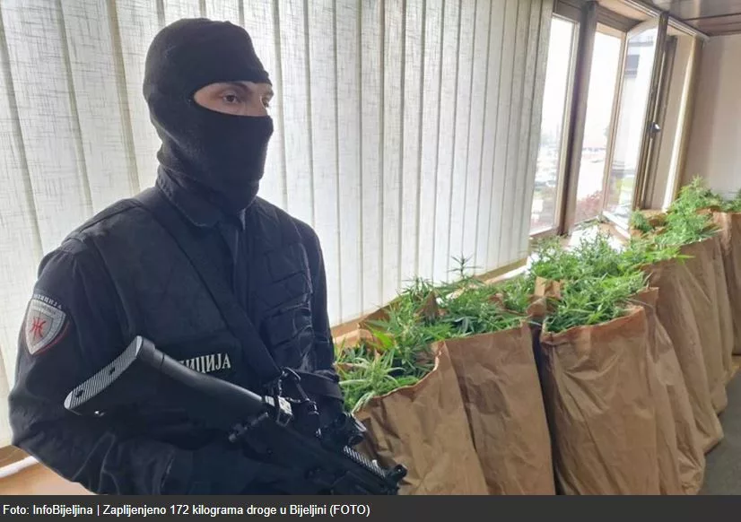 Zaplijenjeno 172 kilograma droge u Loparama (FOTO)