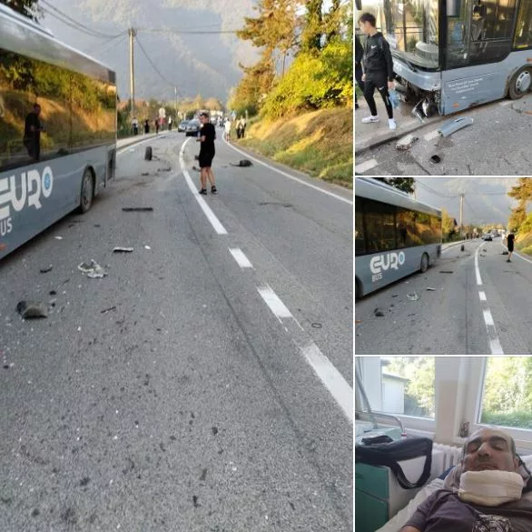 Đački autobus učestvovao u saobraćajnoj nezgodi u Drinjači