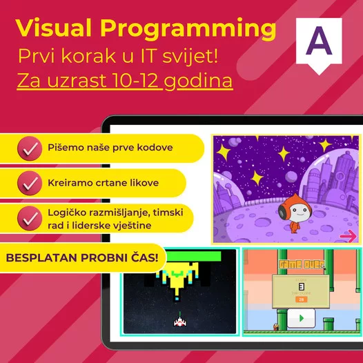 Algorithmics Bijeljina nudi najnaprednije obrazovanje za djecu iz oblasti informacionih tehnologija, isprobajte besplatan čas vizualnog programiranja