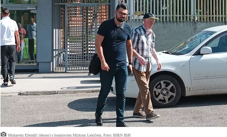 Suđenje za ratni zločin na području Sapne (Teočak) odvijat će se u Tuzli zbog bolesti optuženog Efendića