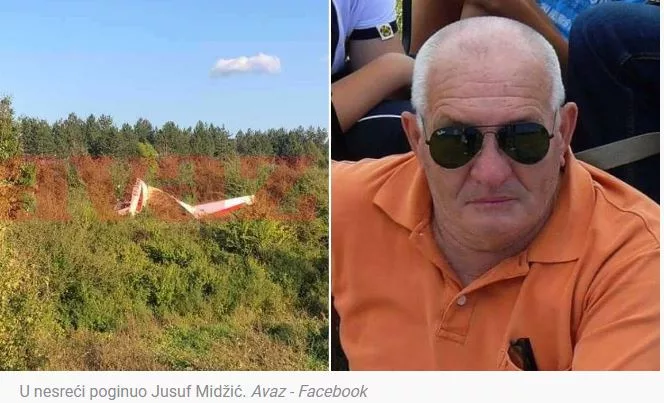 U padu zračne jedrilice kod Bihaća poginuo profesor Jusuf Midžić: Radio i kao instruktor letenja