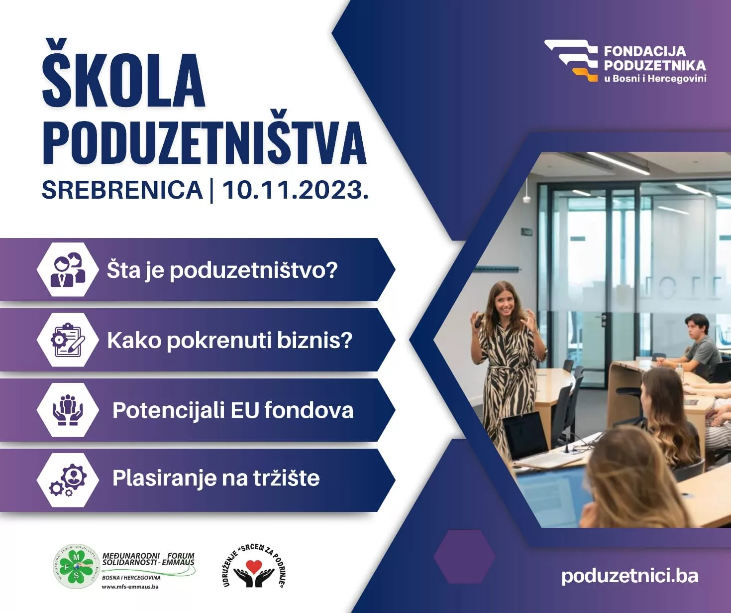 Uskoro “Škola poduzetništva” za mlade entuzijaste, besplatno učešće za mlade iz Podrinja