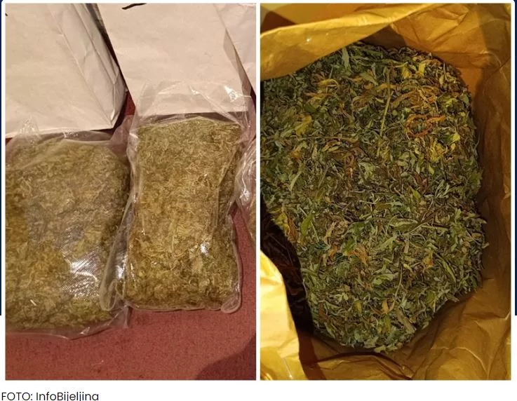 Bijeljinska policija zaplijenila skoro 10 kilograma opojne droge (FOTO)