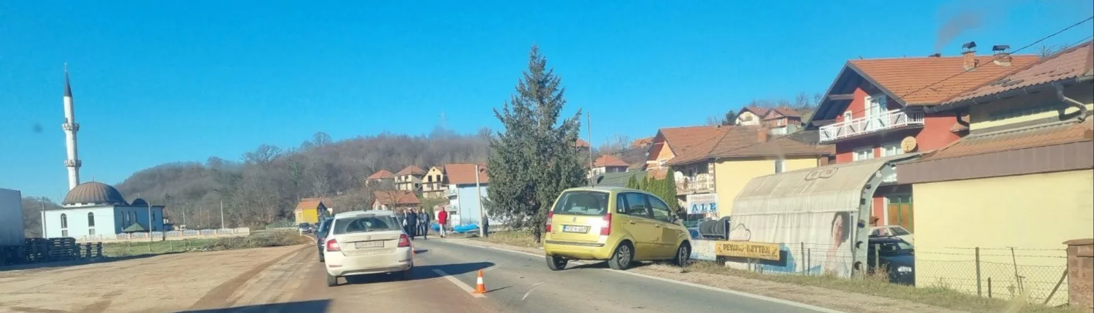 Sudar na magistralnom putu Zvornik-Tuzla u mjestu Đile (FOTO)