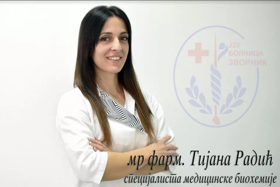 OJAČANA SLUŽBA LABORATORIJE: mr farm. Tijana Radić – specijalista medicinske biohemije