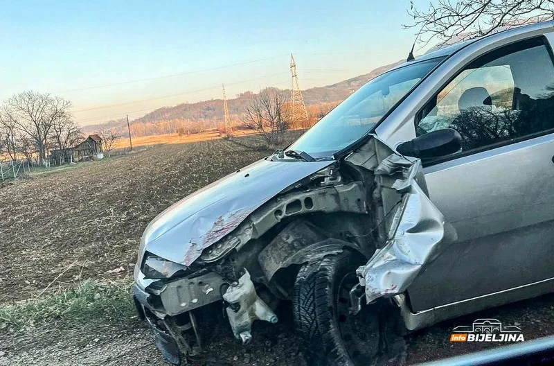 Zbog sudara u Tršiću obustavljen saobraćaj za teretna vozila, jedno lice povrijeđeno (FOTO)