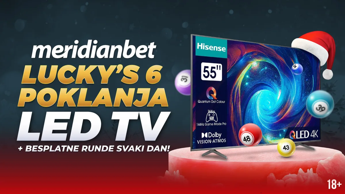 MERIDIAN POKLANJA: Osvajaj besplatne runde, glavni poklon LED TV