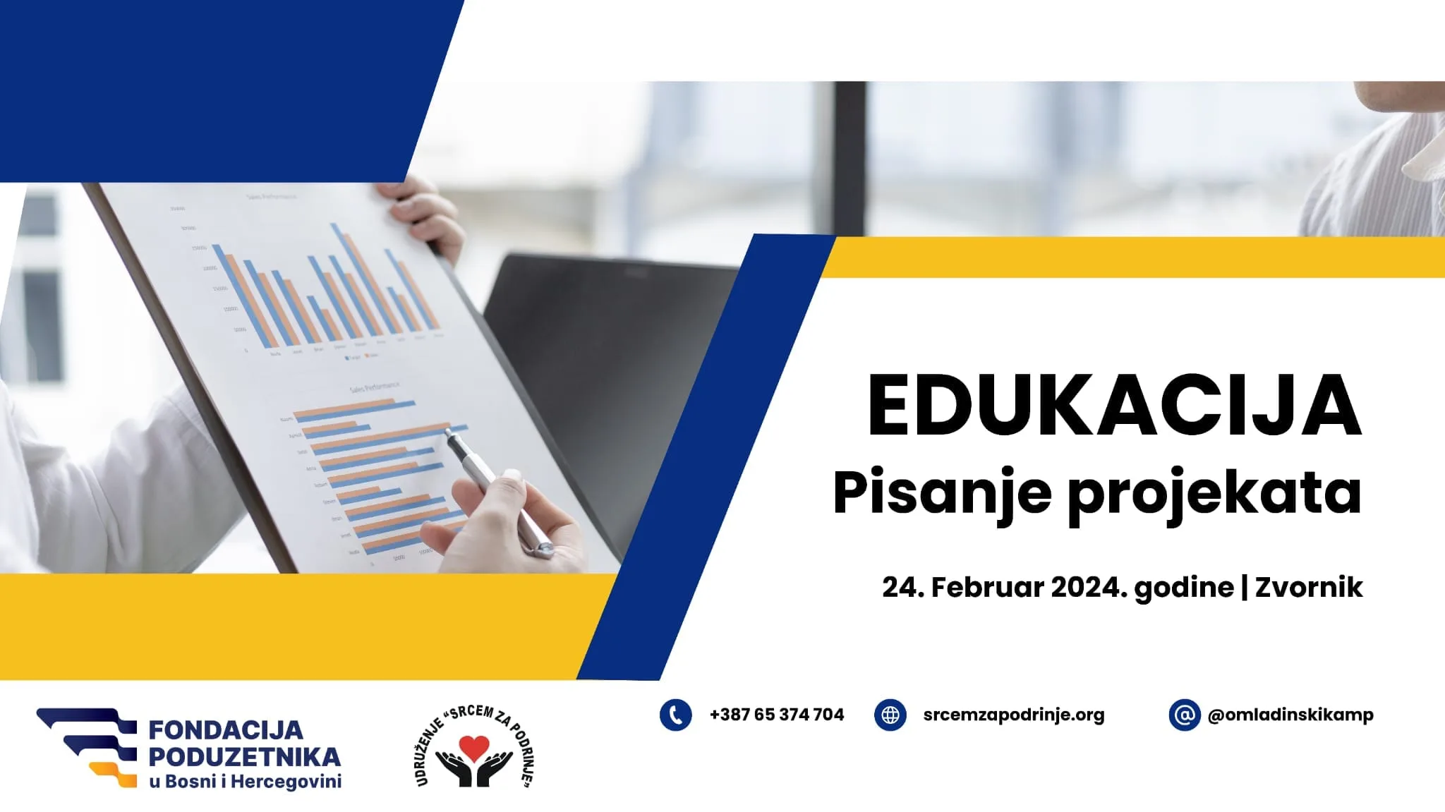 Besplatna edukacija za mlade Podrinja iz oblasti pisanja projekata, poziv mladi da se prijave