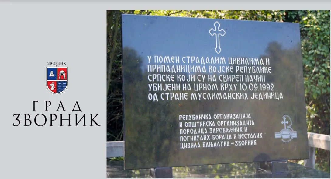 Gradonačelnik Zvornika Bojan Ivanović osudio skrnavljenje spomen ploče na Crnom Vrhu