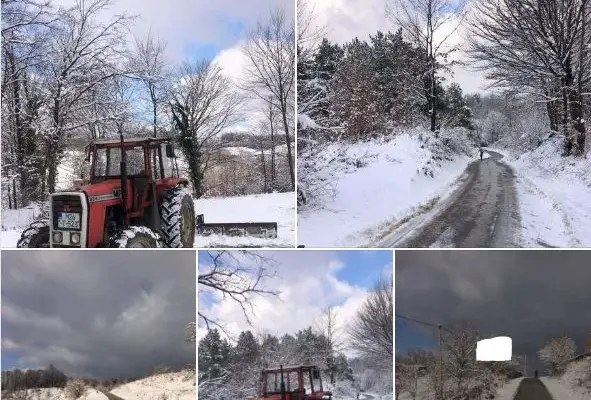 Mještani samoorganizovano uklonili snijeg sa puta u zvorničkom naselju Potočani (FOTO)