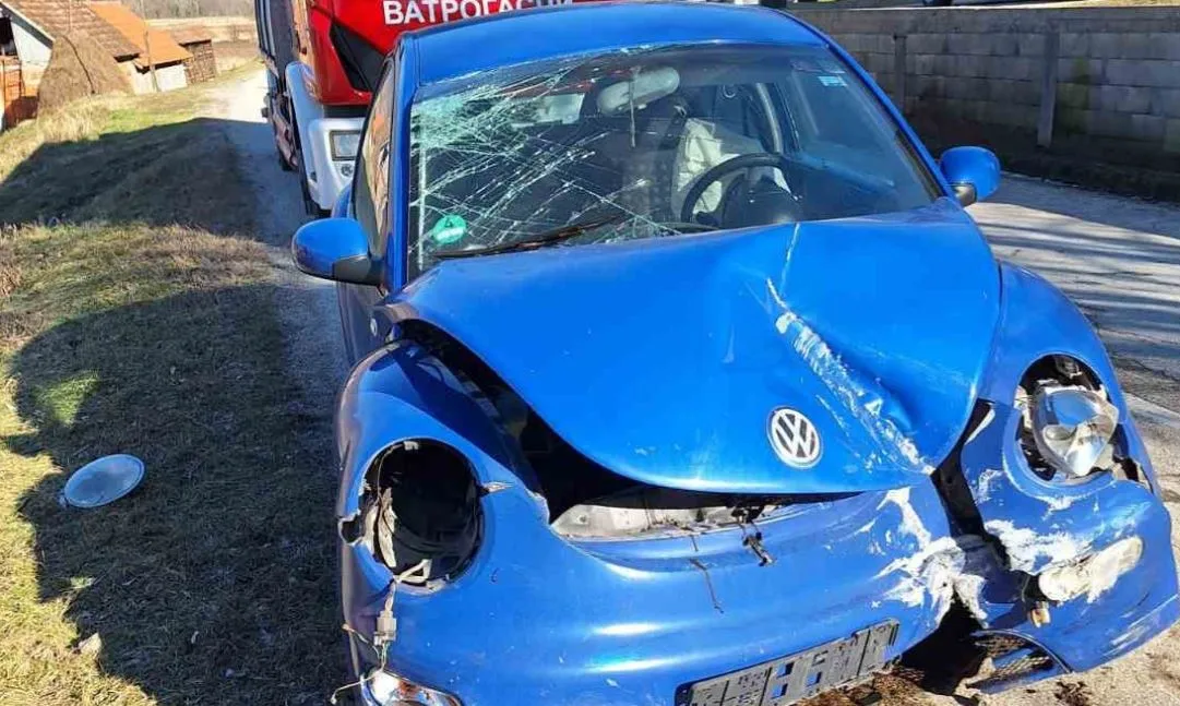 Jedno lice zadobilo povrede kada se automobil slupao pored Drine (FOTO)