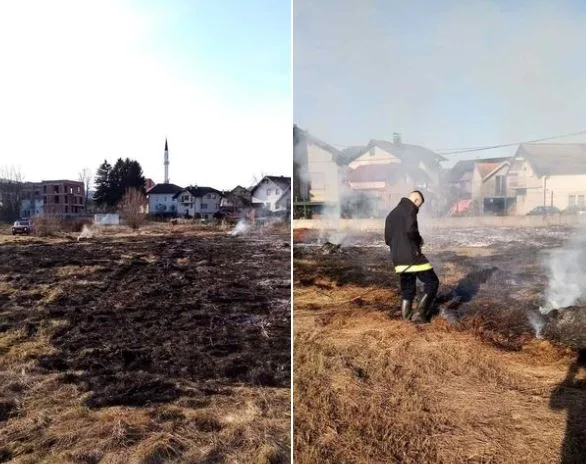 Zvornički vatrogasci gasili dva požara, jedan požar zabilježen i u Bratuncu (FOTO)