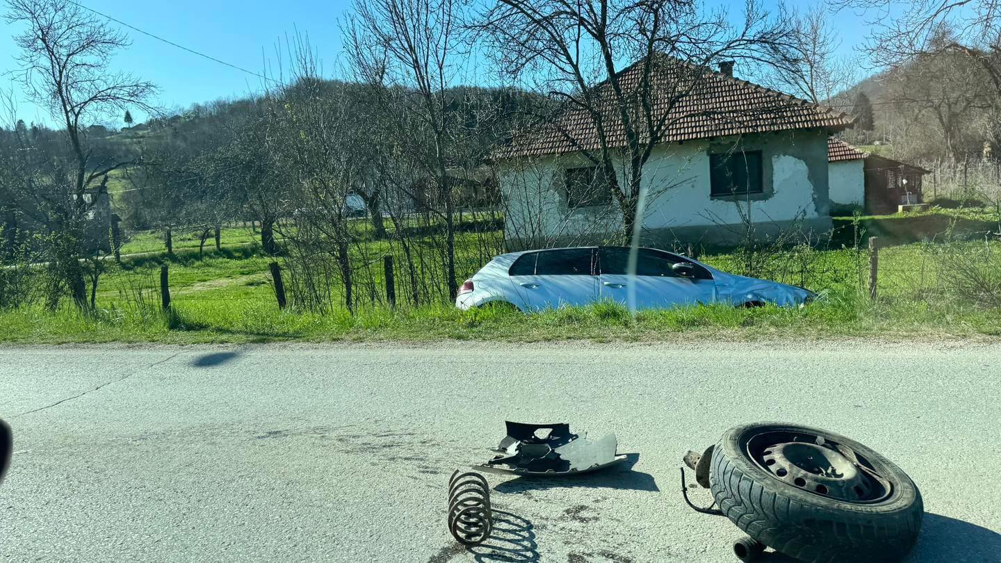 Dva lica povrijeđena u saobraćajnoj nezgodi kod Potočara (FOTO)