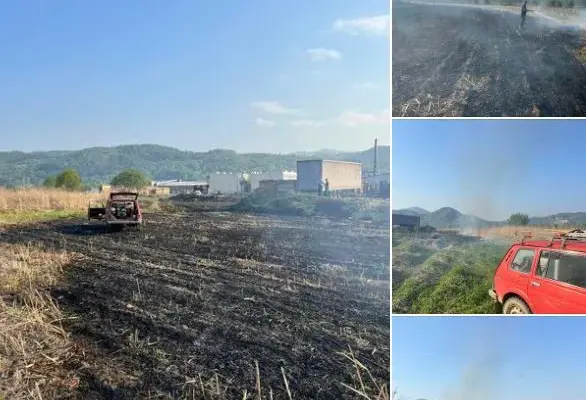 Neodgovrni pojedinci izazvali požar u blizini pilane, brza intervencija vatrogasaca spriječila katastrofu (FOTO)