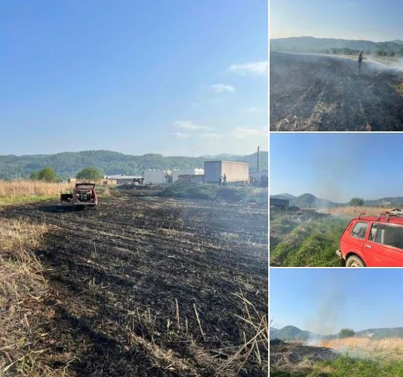 Neodgovrni pojedinci izazvali požar u blizini pilane, brza intervencija vatrogasaca spriječila katastrofu (FOTO)