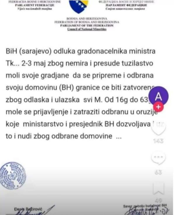 Opasni falsifikati na društvenim mrežama: Građanima poziv na oprez