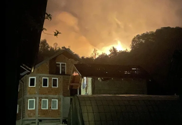 Požar ugrožava kuće u zvorničkom naselju Potočani, mine otežavaju gašenje vatre (FOTO)