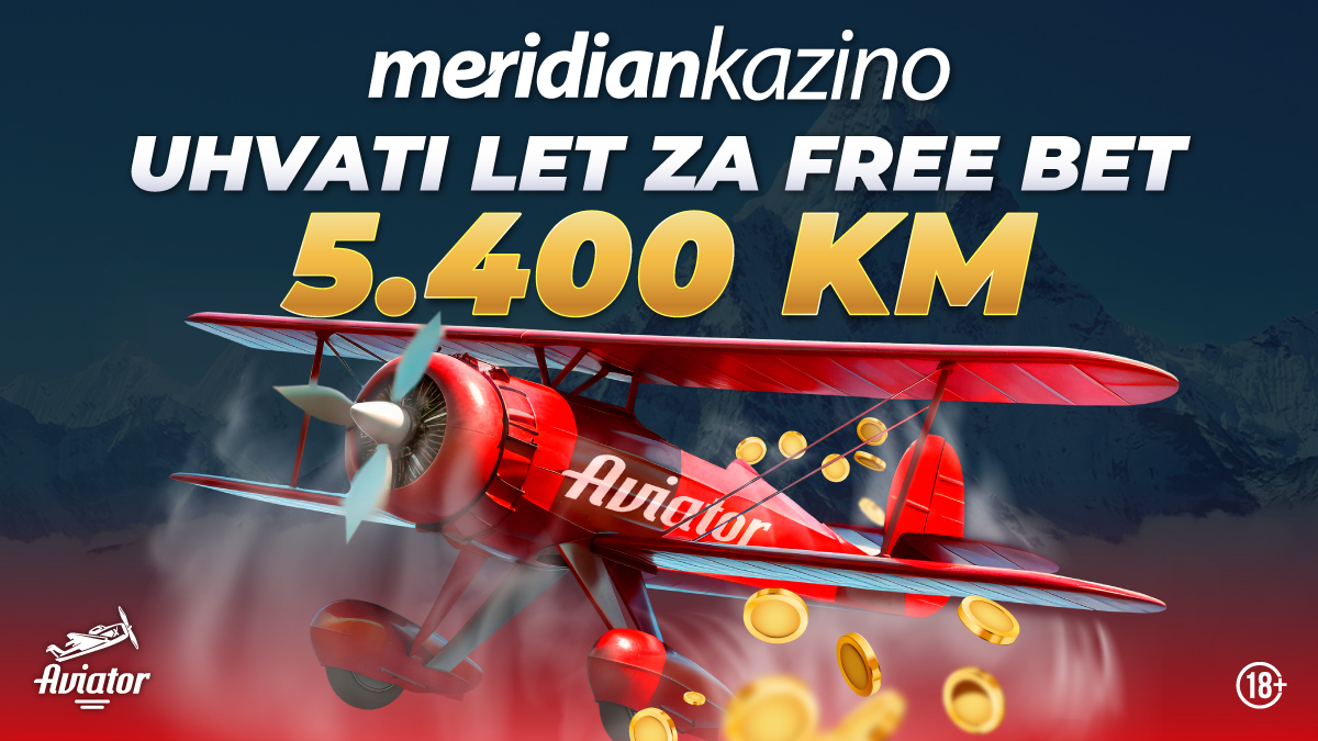 MERIDIAN KAZINO: Poleti Aviatorom u 5.400 KM free beta