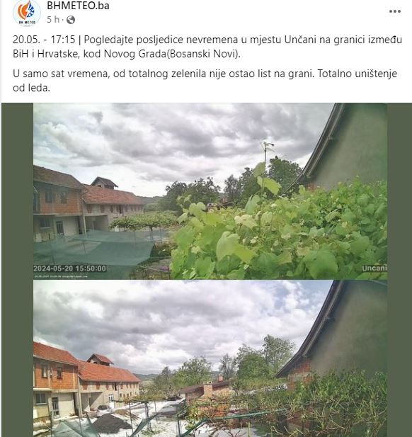 Nova vremenska prognoza predviđa narednih dana ''red sunca, red kiše...''