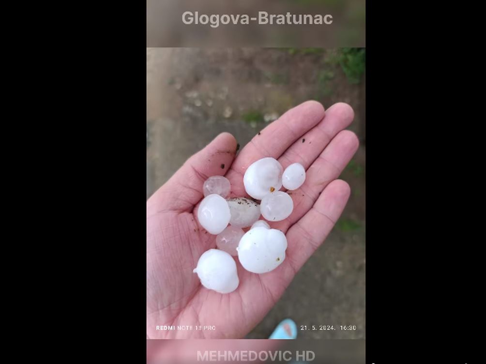 Nevrijeme opustošilo Bratunac: Led veličine jajeta uništio usjeve i voće (FOTO)