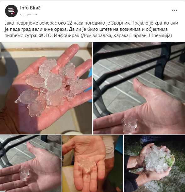 Olujno nevrijeme protutnjalo ove noći Zvornikom, vidljive štete na poljoprivrednim usijevima, nestanak električne energije u naseljima pored Drine, sabiraju se nastale štete... (FOTO)