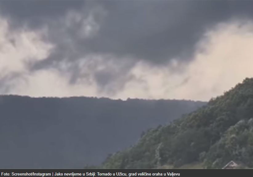 Tornado u Užicu, grad veličine oraha u Valjevu (FOTO+VIDEO)