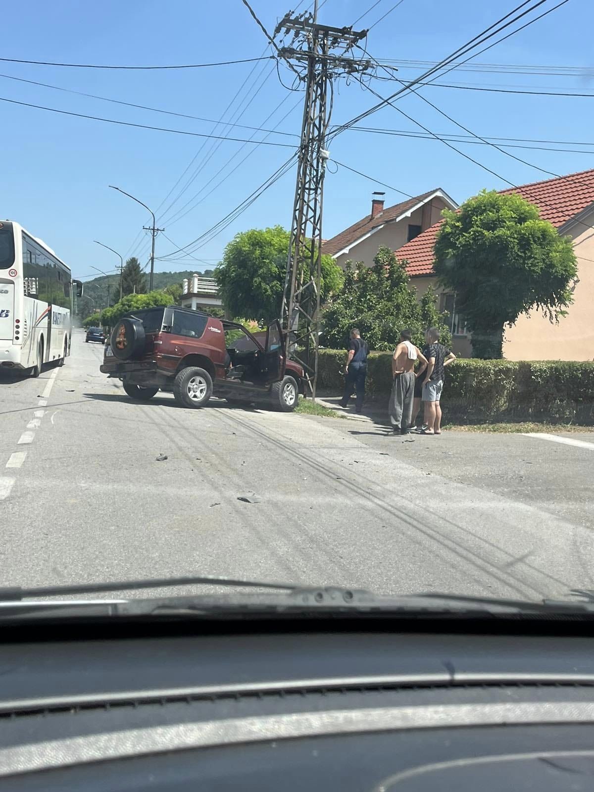 Saobraćajka u Banja Koviljači (FOTO)