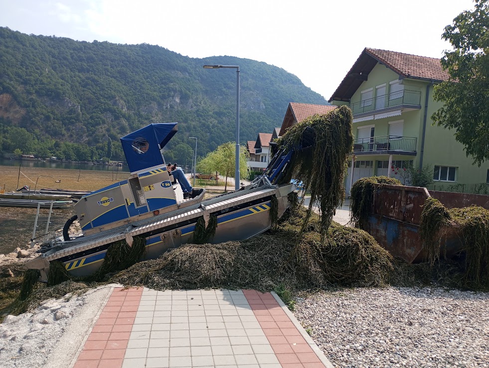 Vodena trava uklonjena iz Zvorničkog jezera kod obale na Diviču, sve spremno za Otvoreno državno kajak kanu takmičenje (FOTO)