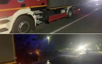 Vatrogasci pomagali u raščišćavanju magistralnog puta Zvornik-Bratunac nakon saobraćajne nezgode (FOTO)