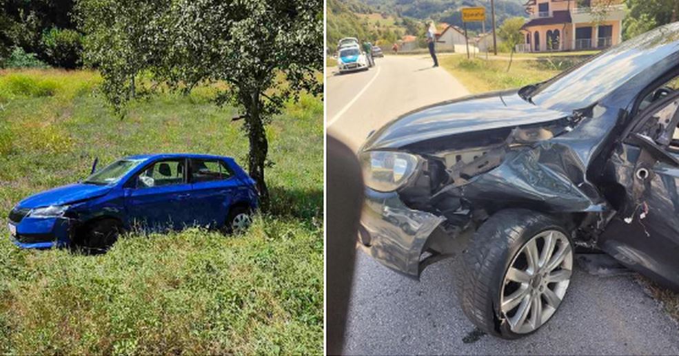 Sudar dva automobila u Konjević Polju (FOTO)