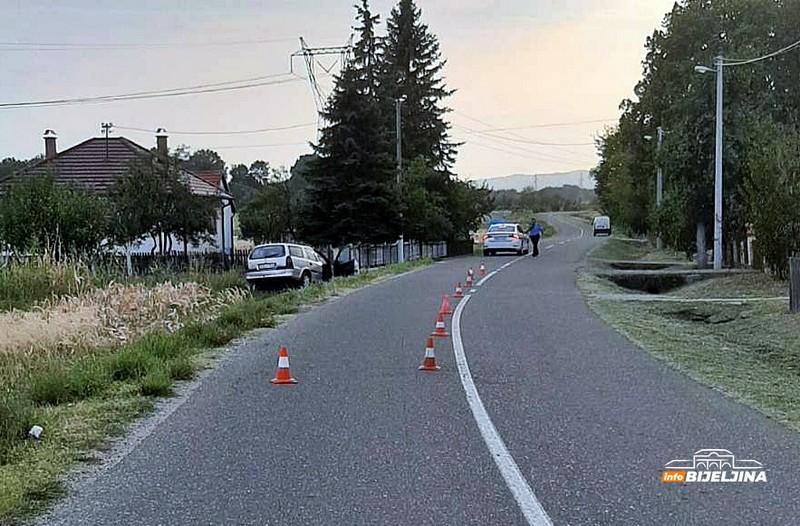 Saobraćajna nezgoda kod Bijeljine: Dvojica povrijeđena, vozač imao 3,14 promila (FOTO)