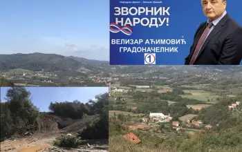 Velizar Aćimović obećao završetak puta preko Šćemlije i vodovoda Zvornik-zapad u prvoj godini mandata ako bude izabran za gradonačelnika Zvornika