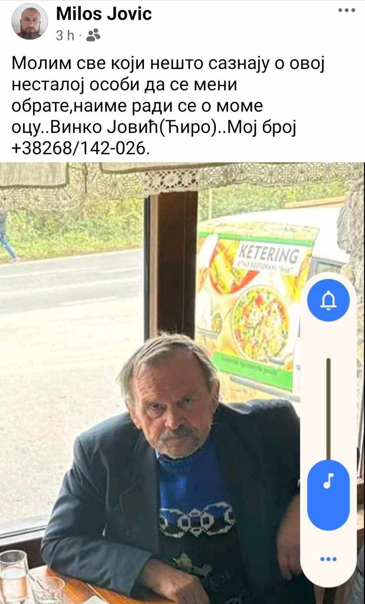 Nestao Vinko Jović iz Tršića, porodica moli za pomoć (FOTO)