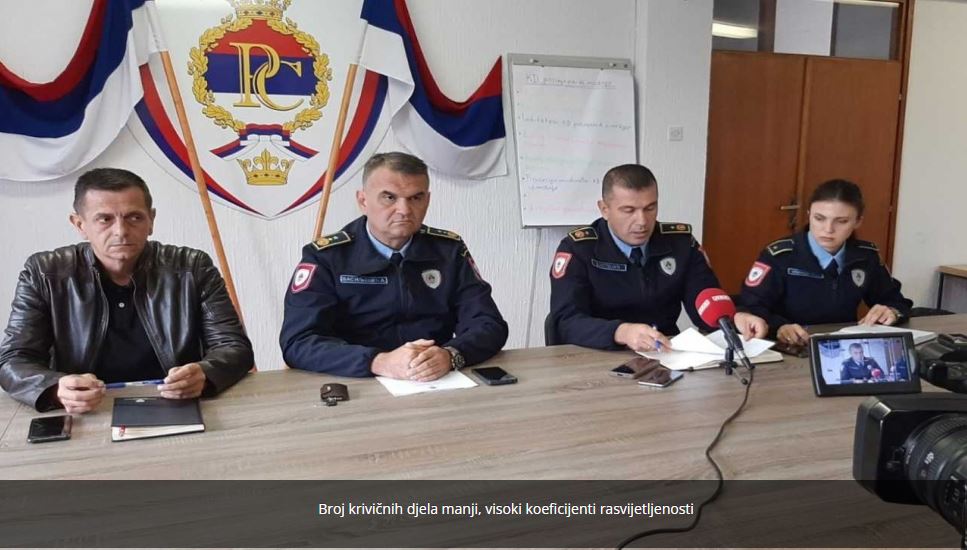 Policijska uprava Zvornik: Broj krivičnih djela u augustu manji, visoki koeficijenti rasvijetljenosti