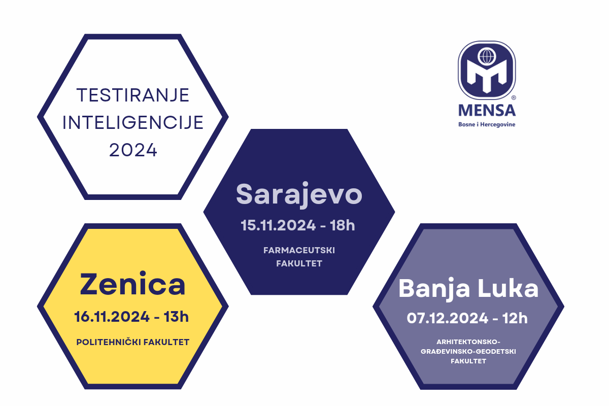 Uskoro testiranje inteligencije na tri različita mjesta u Bosni i Hercegovini