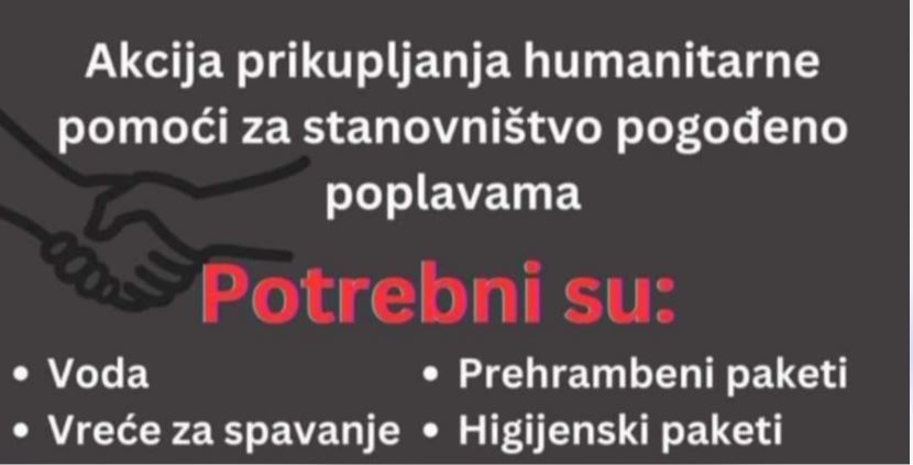 Mladi iz Križevića pridružuju se akciji prikupljanja pomoći za mjesta pogođena poplavama, zvornička transportna kompanija besplatno vozi prikupljenu pomoć