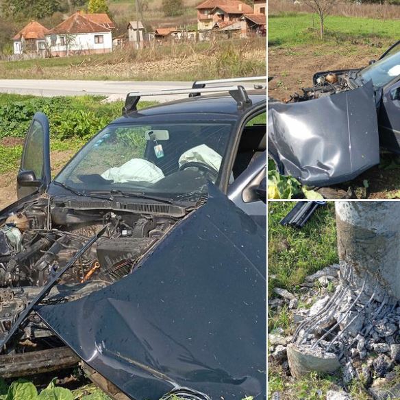 Jedno lice povrijeđeno u saobraćajnoj nezgodi u Šetićima (FOTO)