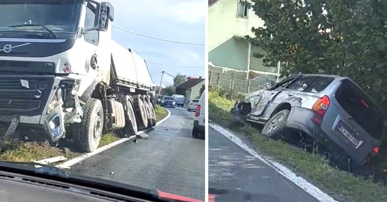 Sudar kod Bijeljine, vozilo završilo u kanalu
