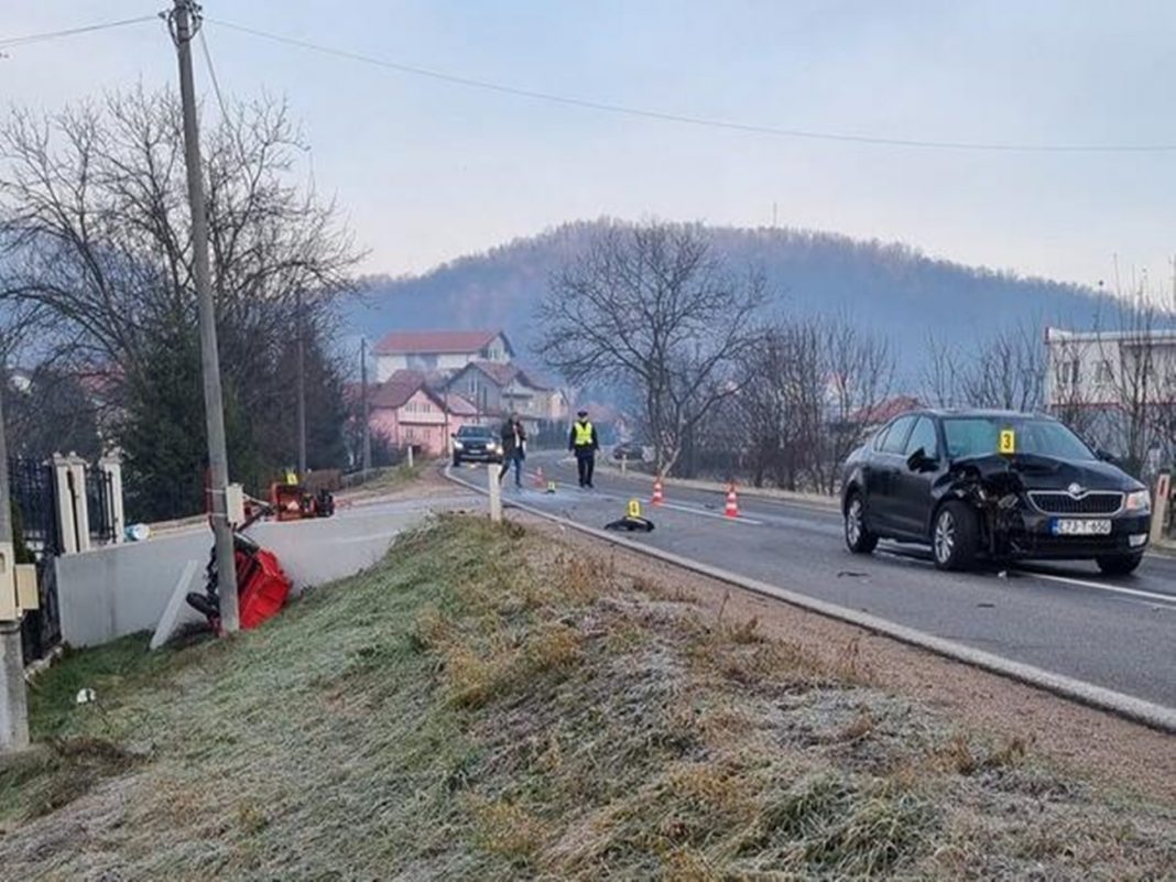 U saobraćajnoj nezgodi na magistralnom putu Zvornik-Tuzla povrijeđen vozač motokultivatora (FOTO)