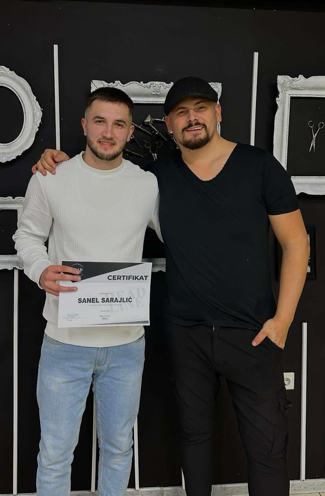 Popularni mladi zvornički berberin ''Sake'' završio obuku kod Adela Husića (FOTO)