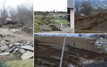 Dramatična situacija u Novom Šeheru: Naložena evakuacija preostalih šest porodica iz zone klizišta (VIDEO)