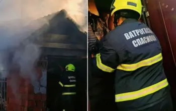 Požar na sušari u Bratuncu (FOTO)